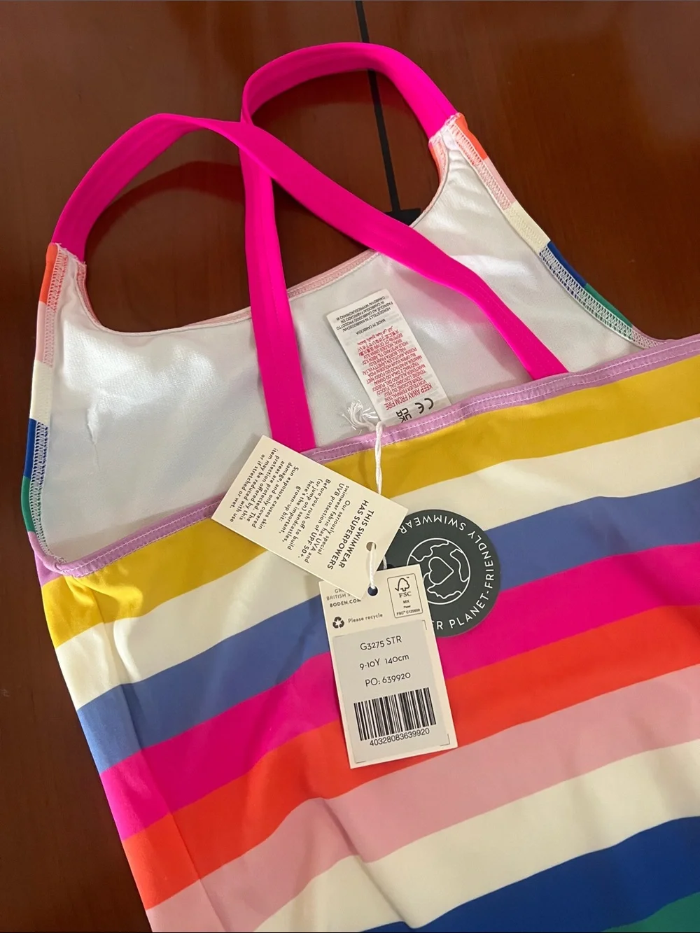 NWT mini Boden Swim swimsuit. Sz 9-10 years 140 cm